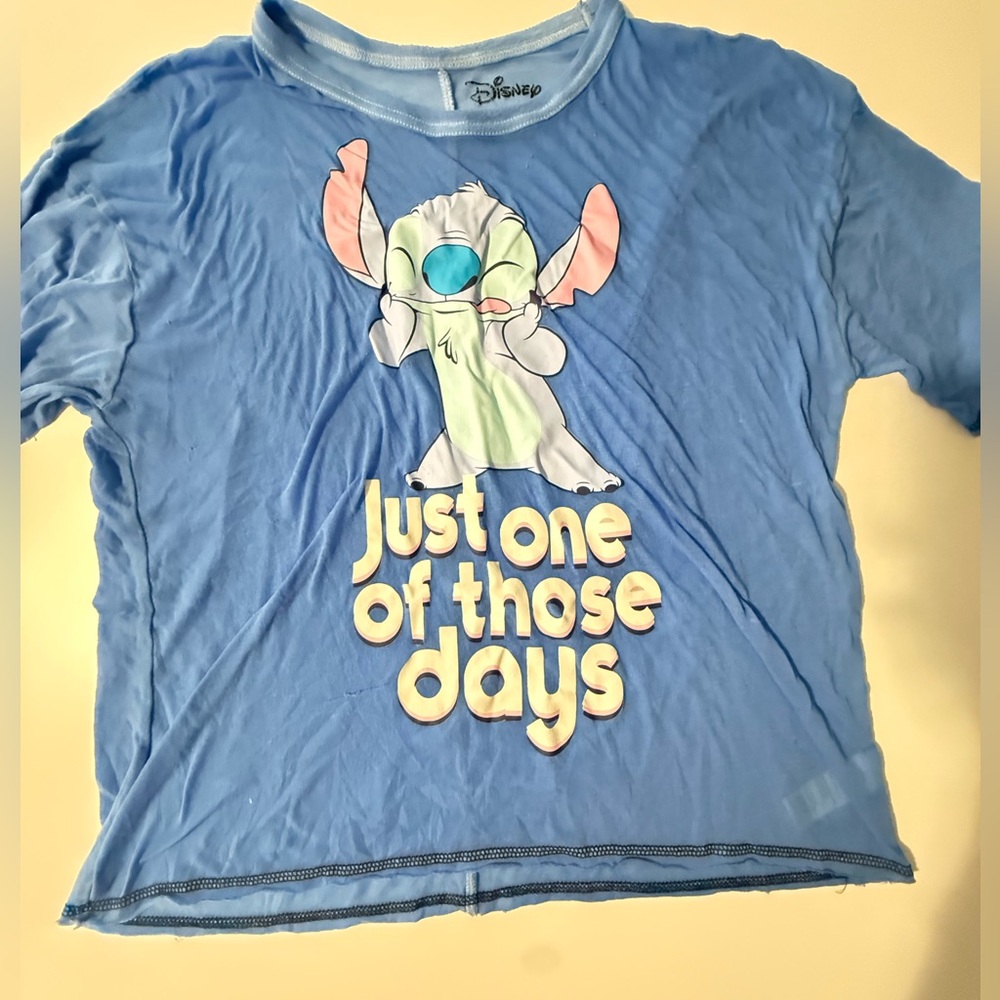 Disney stitch sleep tshirt size large